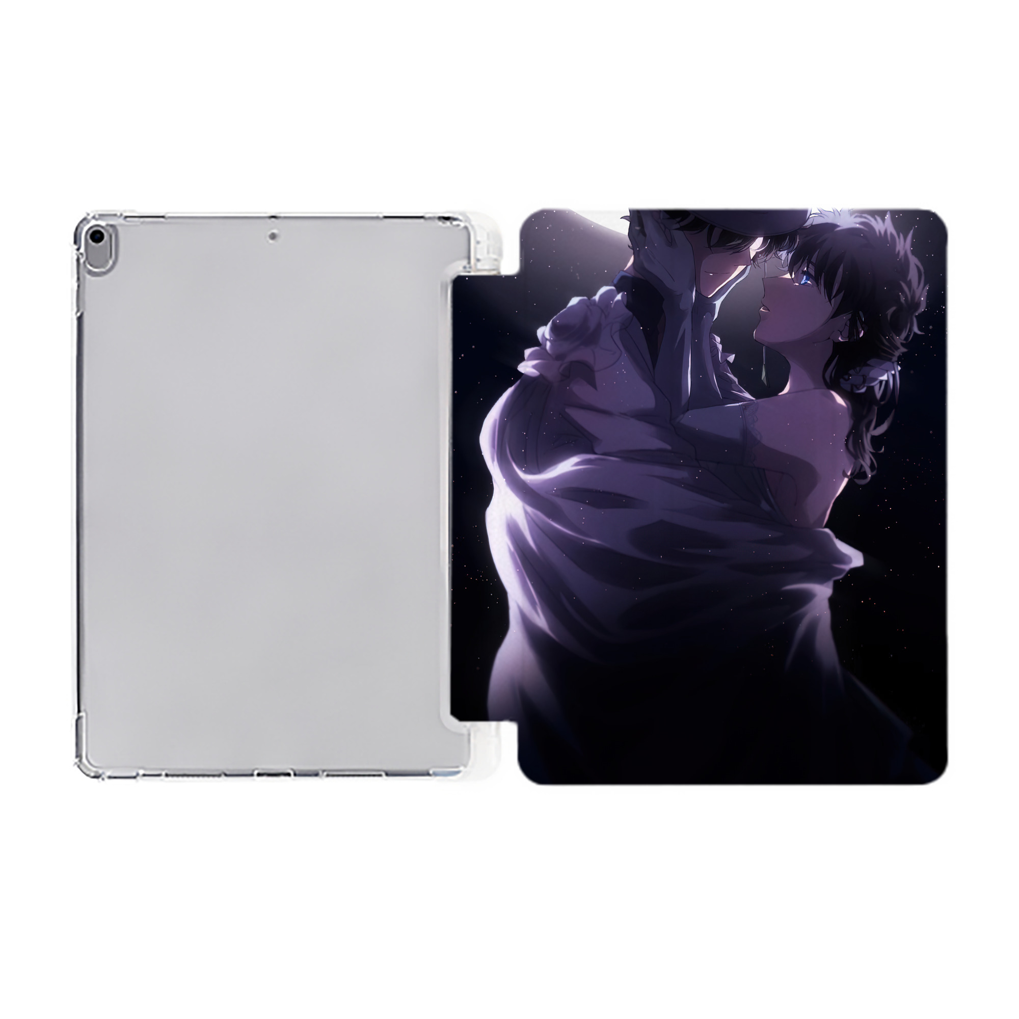 （画像用） 名探偵コナン Detective Conan IPad ケース ペン収納付き 三つ折りスタンド PUレザー×シリコン 対応機種9.5/10.5/10.9インチ